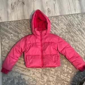 GAP Kids Bright Pink Puffer Jacket
